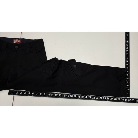 Matchstick Cargo Pants Mens 29x31 Black Grunge Skater Y2K Gorpcore Utility NEW - Picture 6 of 11